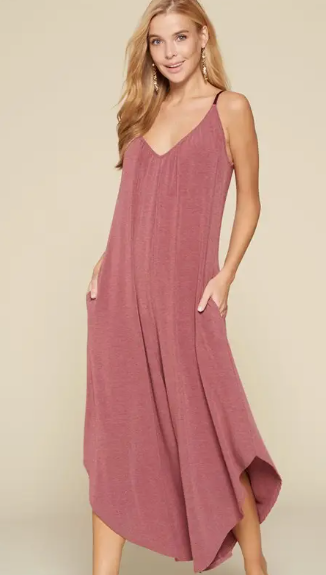 Our Favorite Solid French Terry Wide Leg Jumpsuit