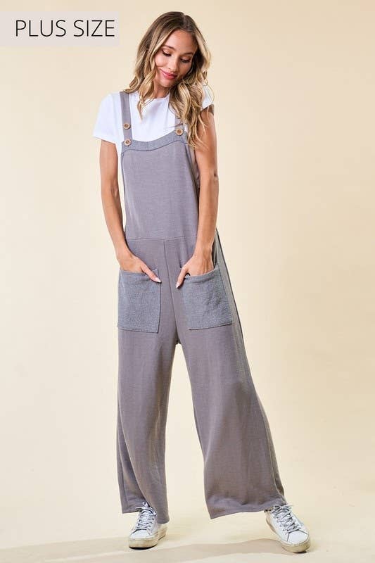 Plus French Terry Jumpsuit