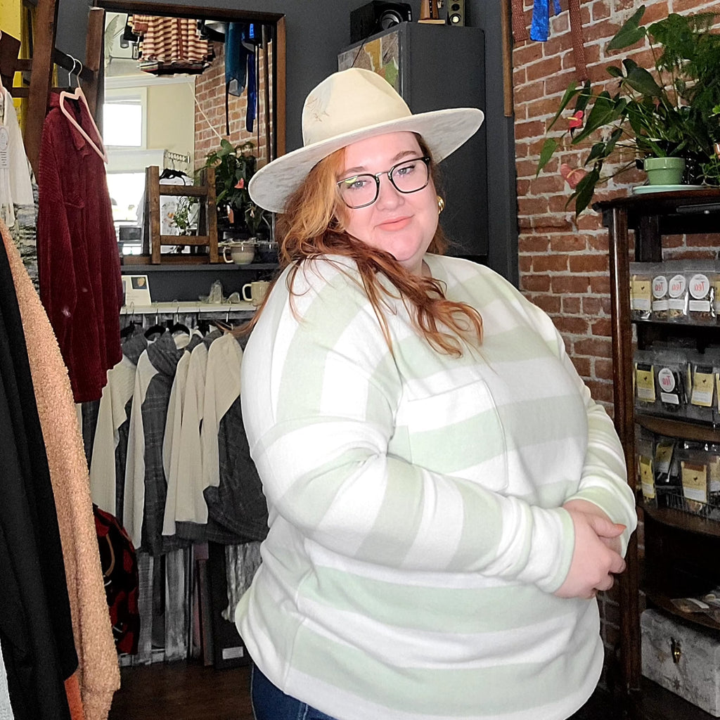 Plus sleeve darling soft crew neck long sleeve