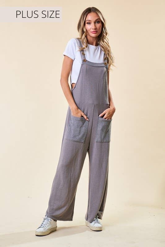 Plus French Terry Jumpsuit