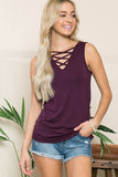 Chest Criss cross Tank top