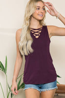 Chest Criss cross Tank top