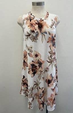 Plus Classic Floral Sundress with Pockets