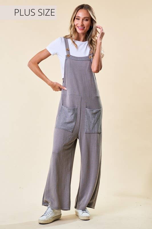 Plus French Terry Jumpsuit