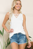 Chest Criss cross Tank top