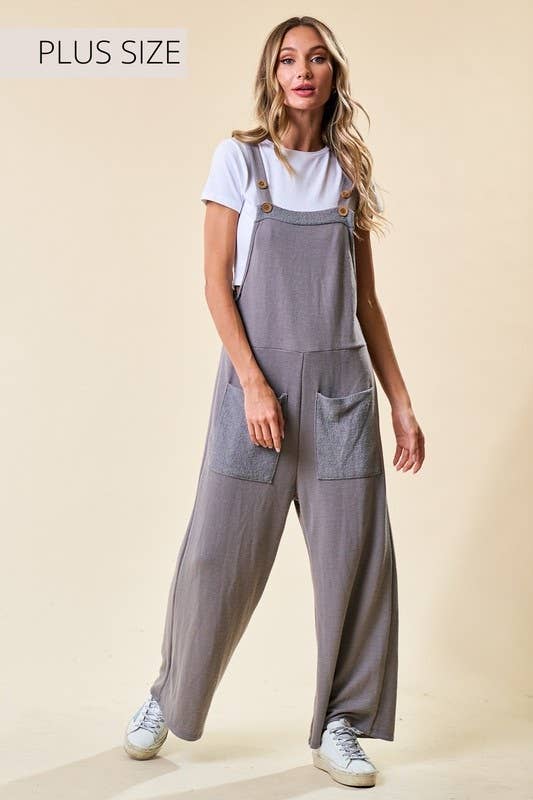 Plus French Terry Jumpsuit