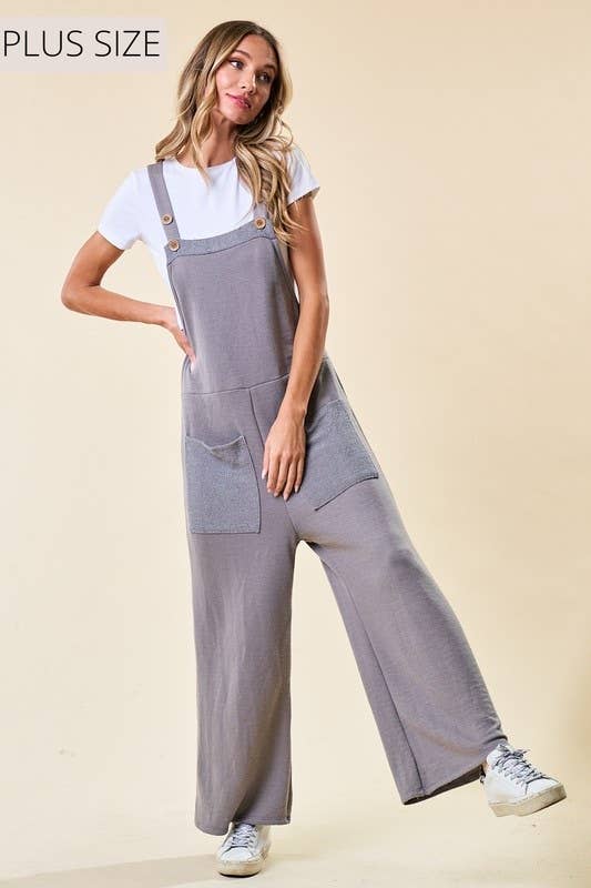 Plus French Terry Jumpsuit