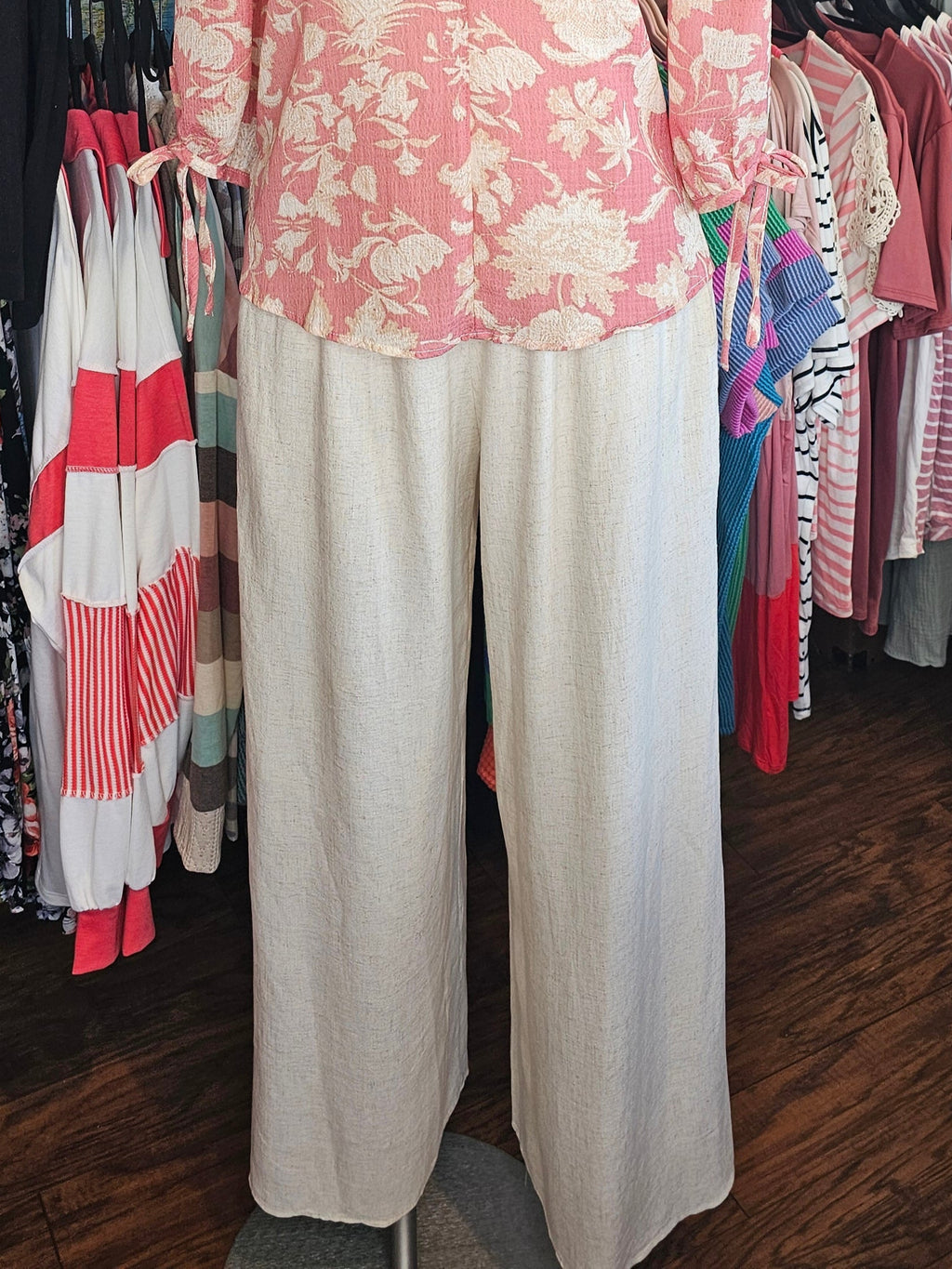 Floral Sheer 3/4 sleeve blouse