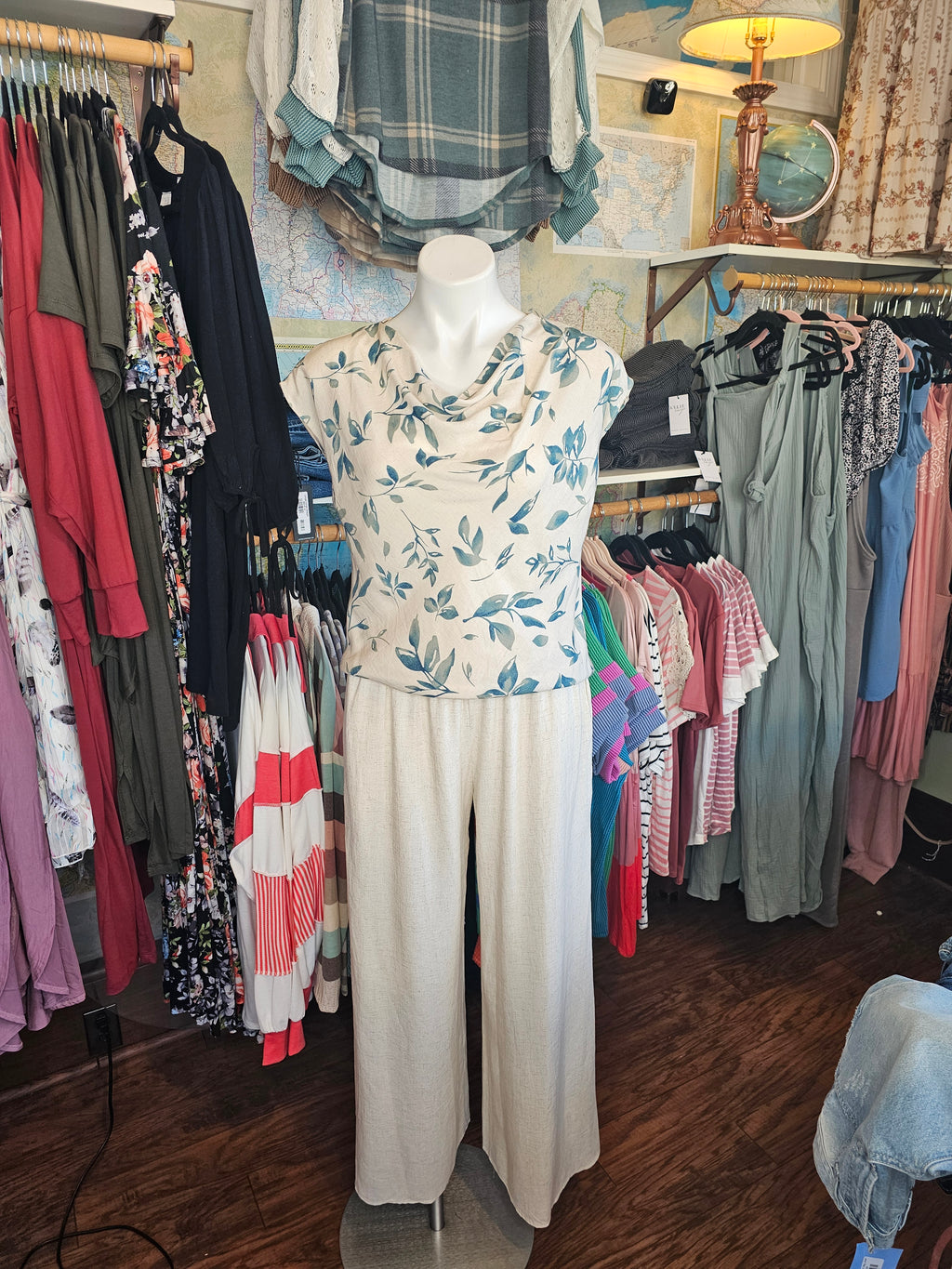 Bias Cut Drape Neck Top