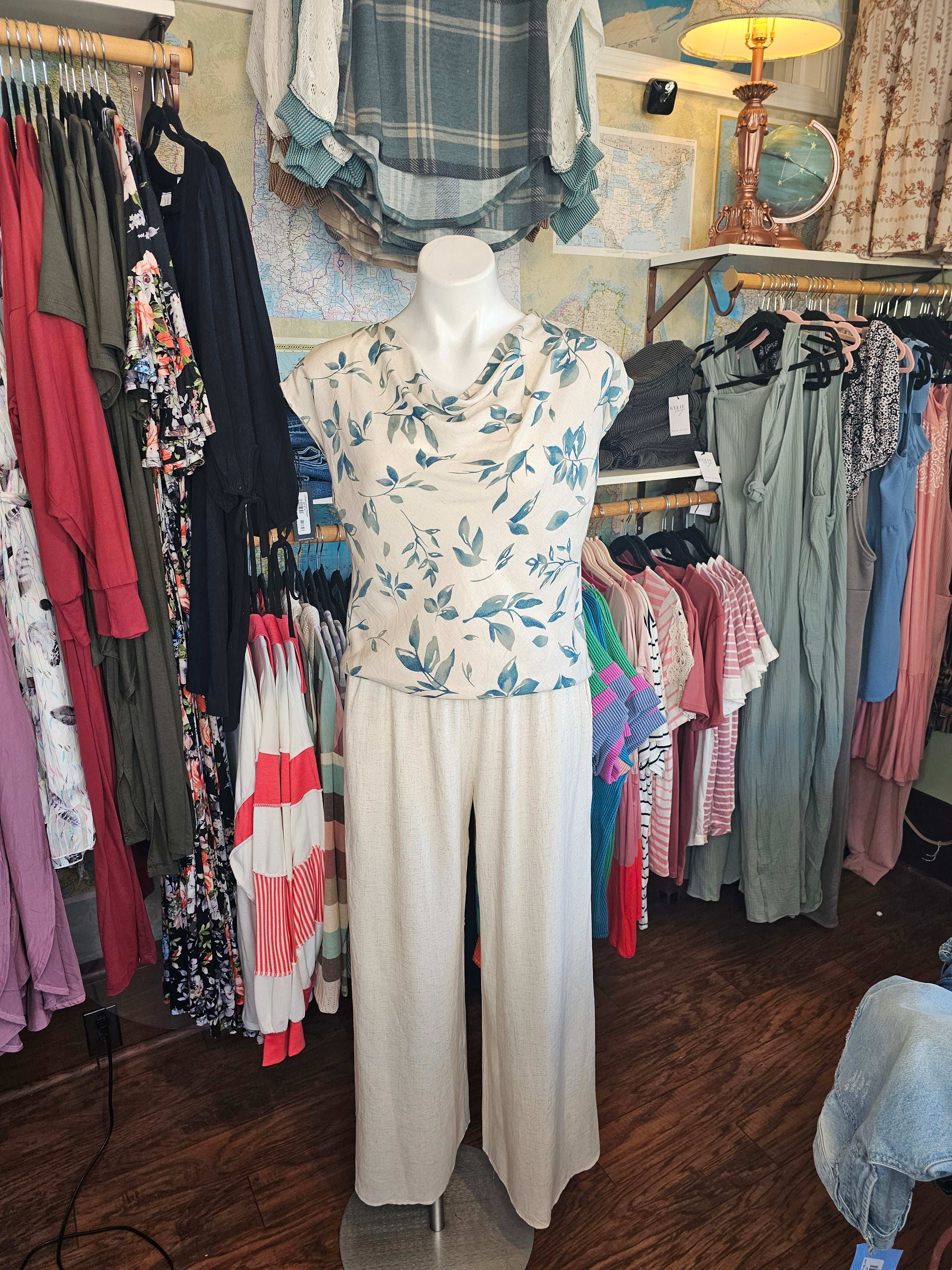 Bias Cut Drape Neck Top