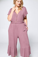 Plus Size Bamboo Jersey Jumpsuit