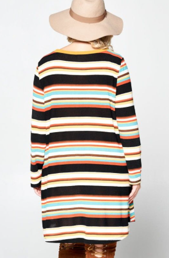 Plus Hacci Knit Swing Tunic Dress