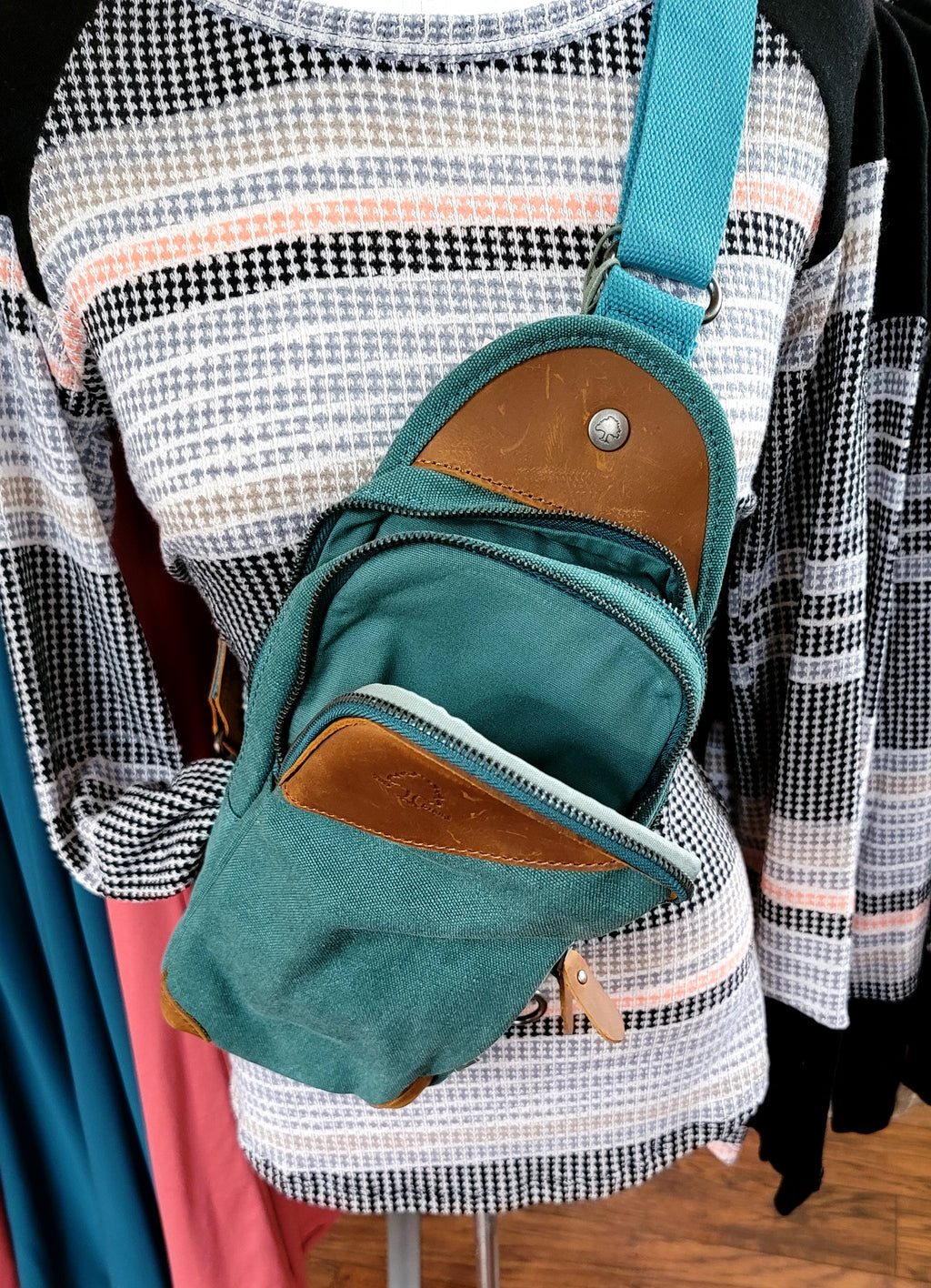 Canna Sling Bag Teal