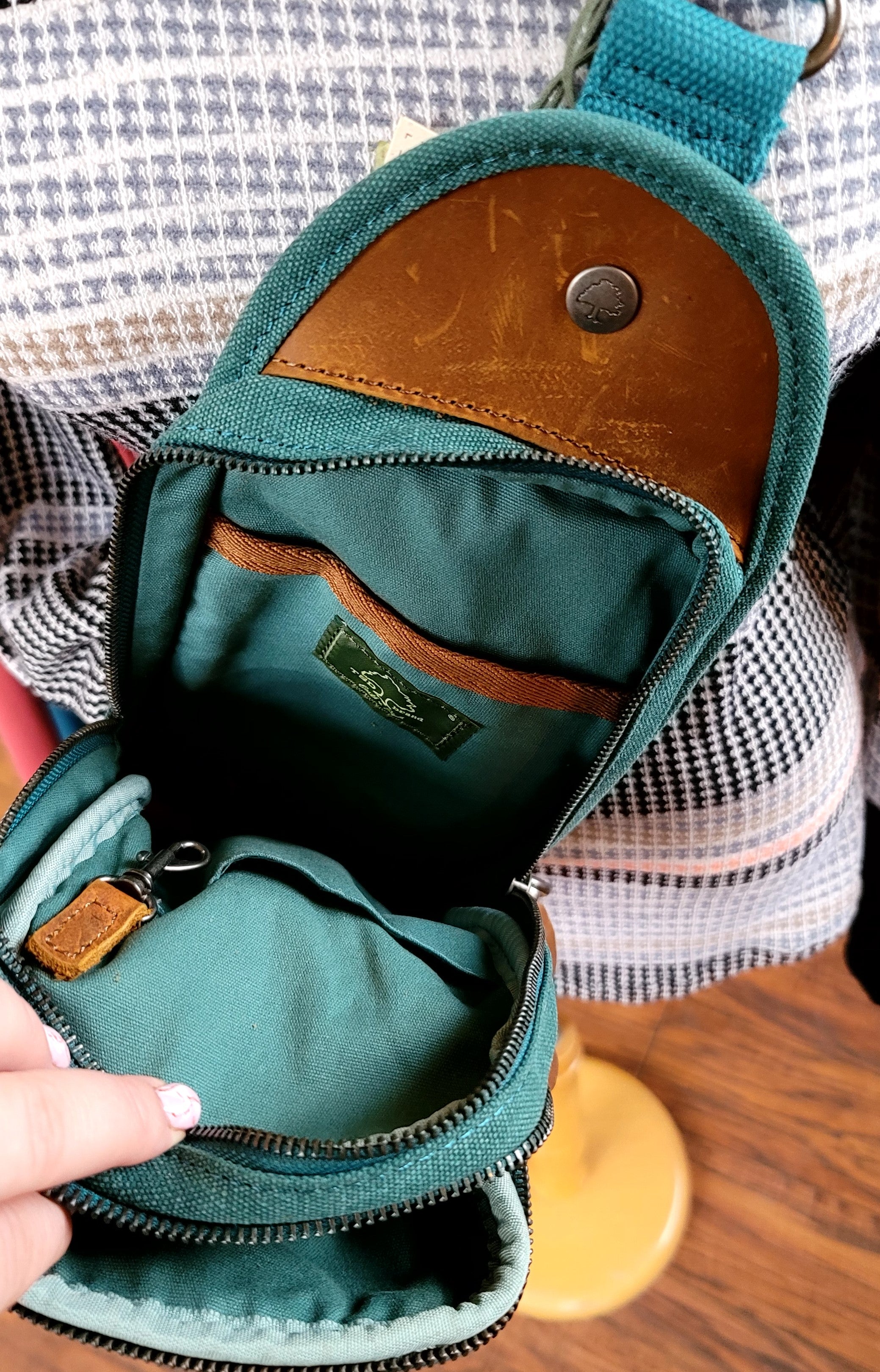 Canna Sling Bag Teal