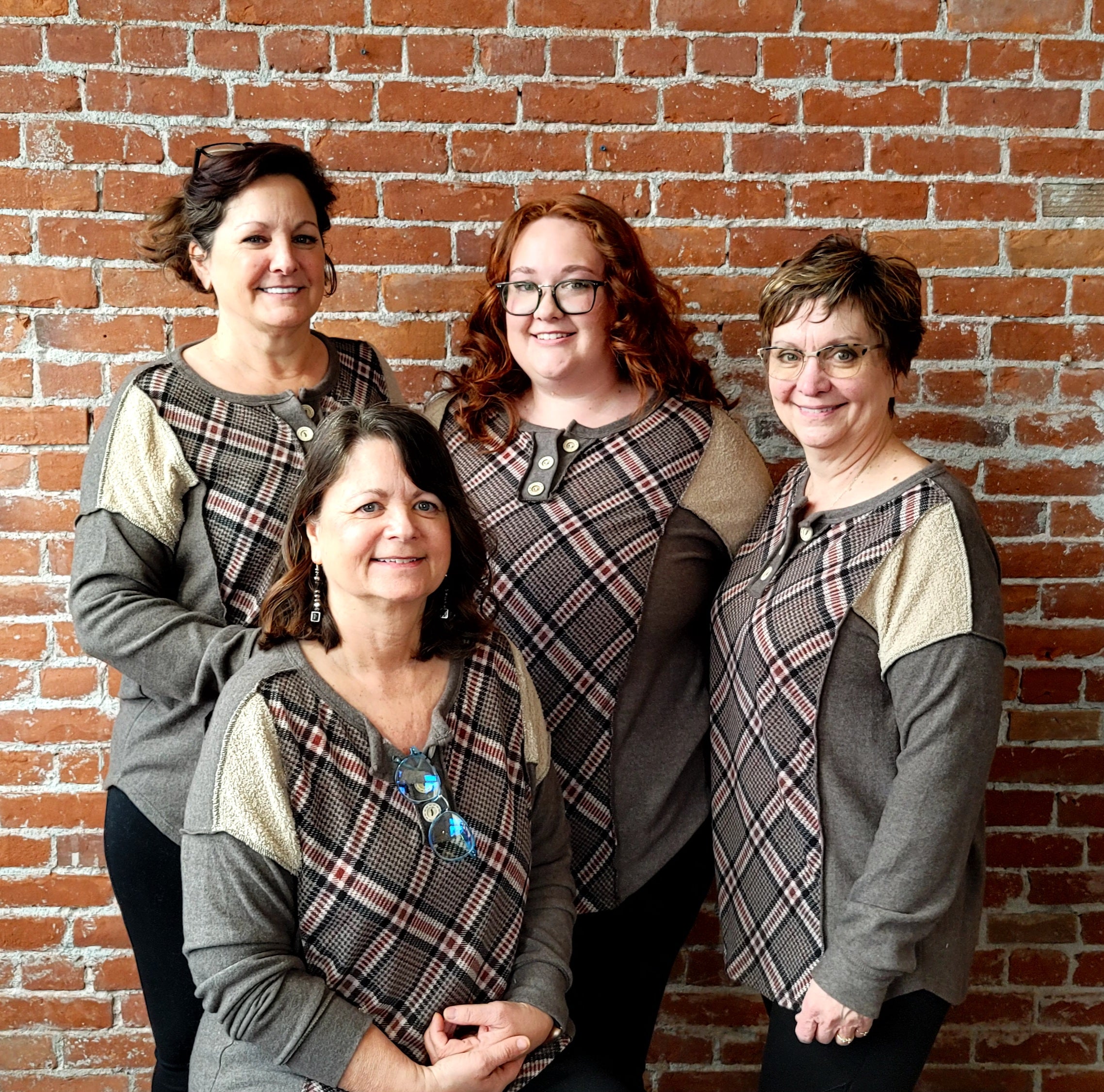 Plus Plaid Multi Color Relaxed Fit Long Sleeve