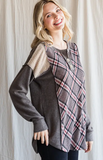 Plus Plaid Multi Color Relaxed Fit Long Sleeve