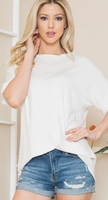Loose Fit Tunic Top White