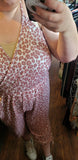 Plus Size Animal Print French Terry Jumpsuit